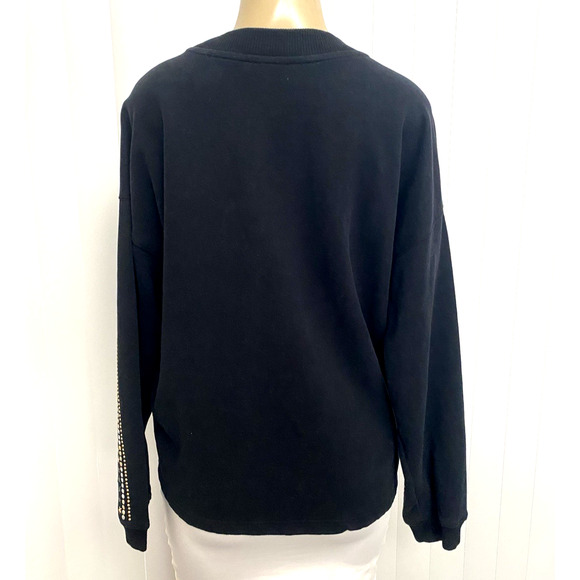 Opening Ceremony 2002 Studded Logo Sweatshirt Jumper Gold Silver Long Sleeve S - Picture 8 of 13